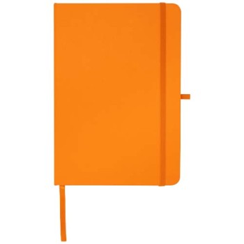 Blocco note formato A5 con copertina rigida in materiale riciclato e pagine a righe Teak