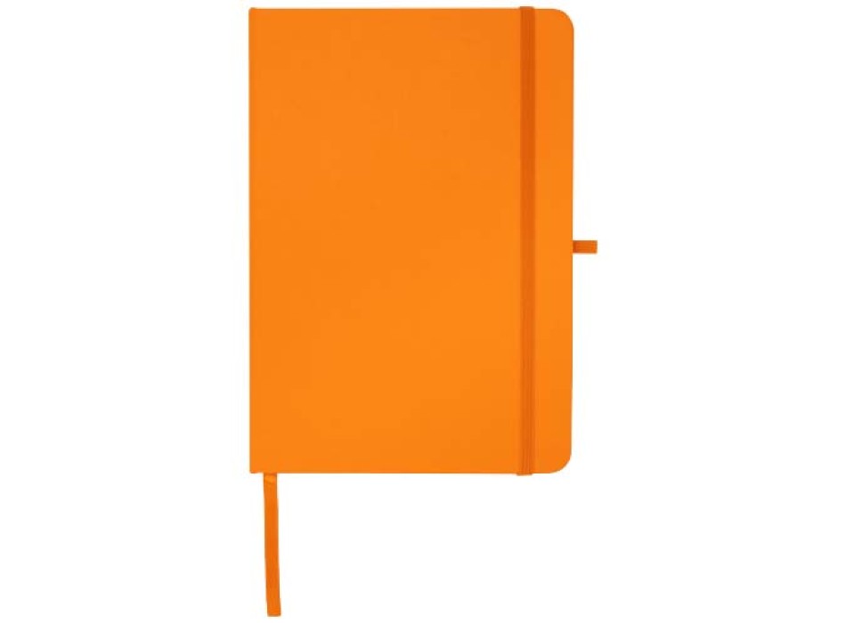 Blocco note formato A5 con copertina rigida in materiale riciclato e pagine a righe Teak