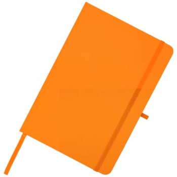 Blocco note formato A5 con copertina rigida in materiale riciclato e pagine a righe Teak