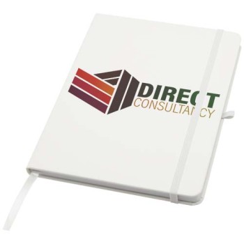 Blocco note formato A5 con copertina rigida in materiale riciclato e pagine a righe Teak
