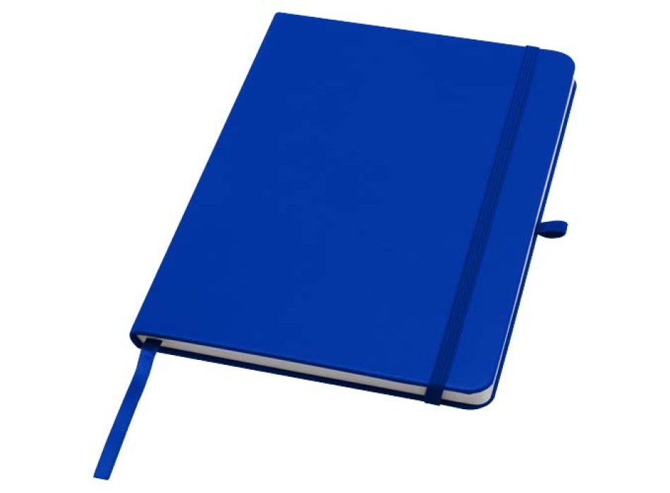 Blocco note formato A5 con copertina rigida in materiale riciclato e pagine a righe Teak