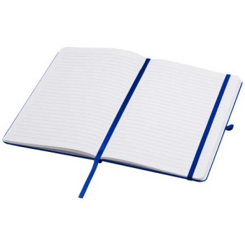 Blocco note formato A5 con copertina rigida in materiale riciclato e pagine a righe Teak