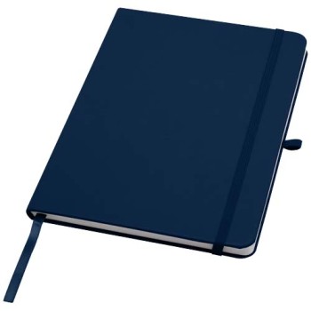Blocco note formato A5 con copertina rigida in materiale riciclato e pagine a righe Teak