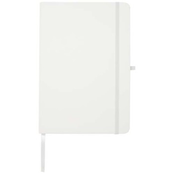 Blocco note formato A5 con copertina rigida in materiale riciclato e pagine a righe Teak