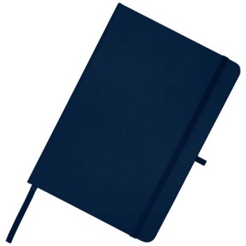 Blocco note formato A5 con copertina rigida in materiale riciclato e pagine a righe Teak