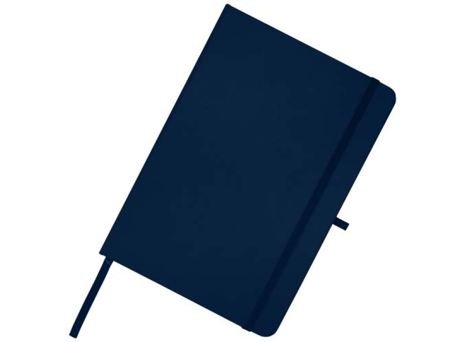 Blocco note formato A5 con copertina rigida in materiale riciclato e pagine a righe Teak