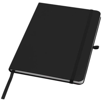 Blocco note formato A5 con copertina rigida in materiale riciclato e pagine a righe Teak