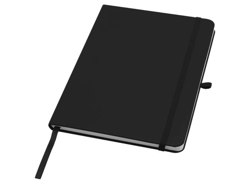 Blocco note formato A5 con copertina rigida in materiale riciclato e pagine a righe Teak