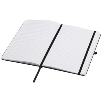 Blocco note formato A5 con copertina rigida in materiale riciclato e pagine a righe Teak