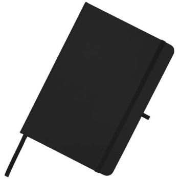 Blocco note formato A5 con copertina rigida in materiale riciclato e pagine a righe Teak