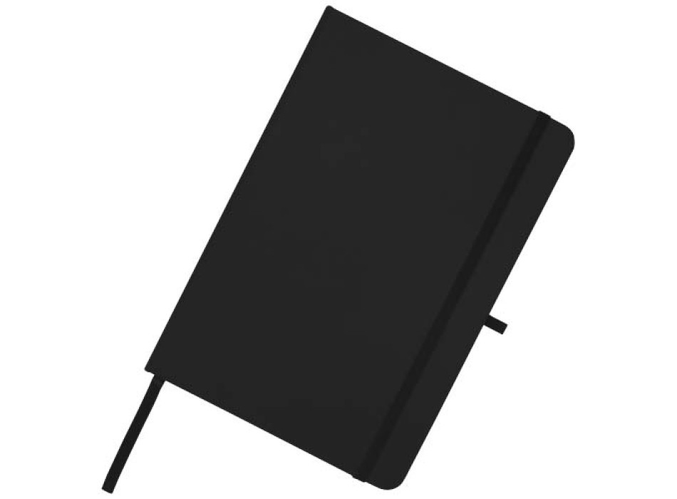 Blocco note formato A5 con copertina rigida in materiale riciclato e pagine a righe Teak
