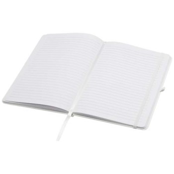 Blocco note formato A5 con copertina rigida in materiale riciclato e pagine a righe Teak