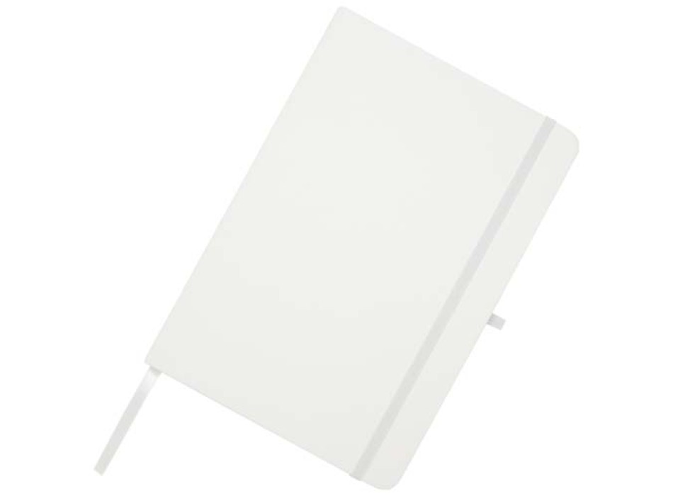 Blocco note formato A5 con copertina rigida in materiale riciclato e pagine a righe Teak