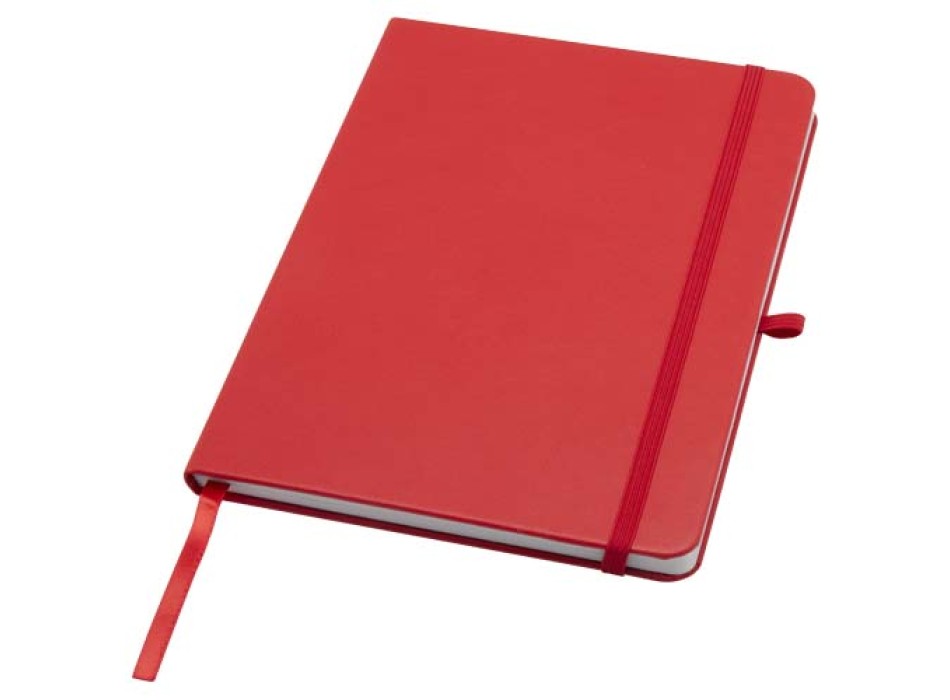 Blocco note formato A5 con copertina rigida in materiale riciclato e pagine a righe Teak