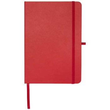 Blocco note formato A5 con copertina rigida in materiale riciclato e pagine a righe Teak