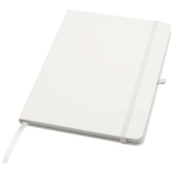 Blocco note formato A5 con copertina rigida in materiale riciclato e pagine a righe Teak