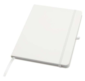 Blocco note formato A5 con copertina rigida in materiale riciclato e pagine a righe Teak