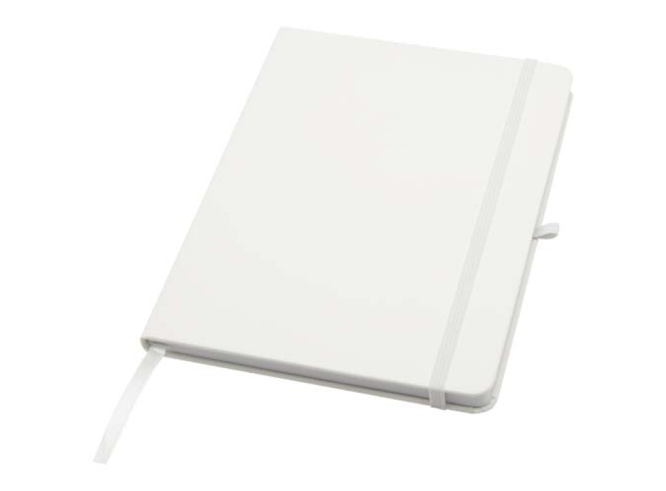 Blocco note formato A5 con copertina rigida in materiale riciclato e pagine a righe Teak