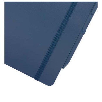 Blocco note formato A5 con copertina rigida in plastica recuperata in prossimità degli oceani e penna a sfera Thalaasa (inchiostro nero)
