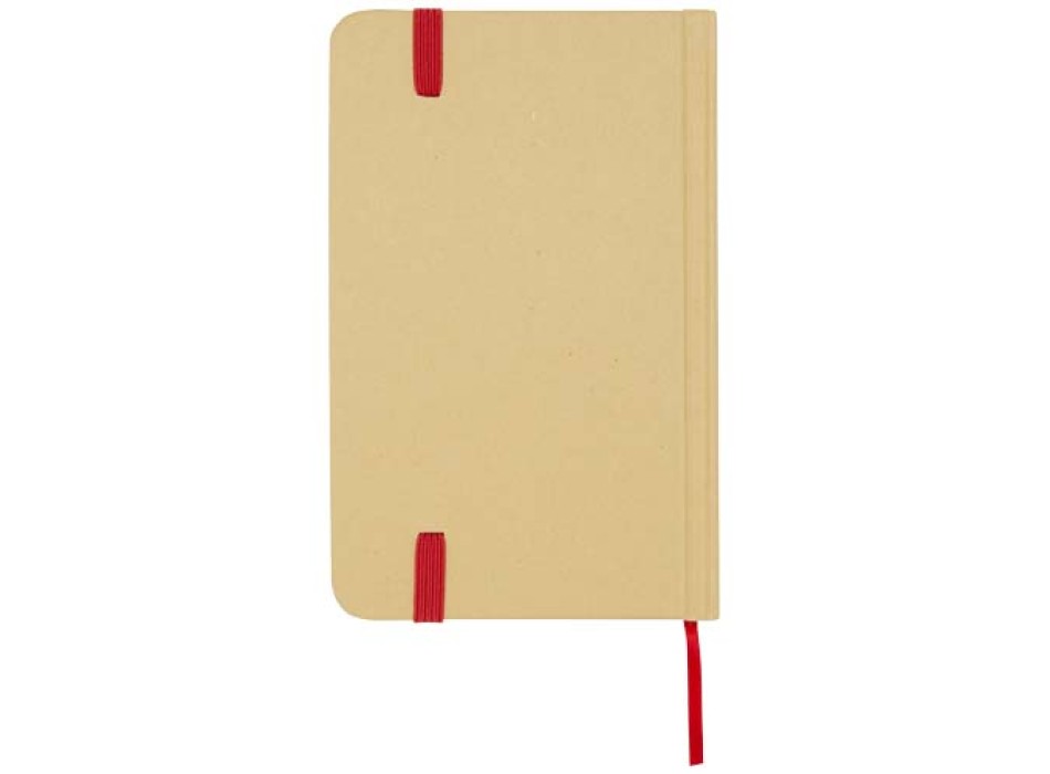 Blocco note formato A6 con copertina rigida in materiale riciclata e pagine bianche Reed