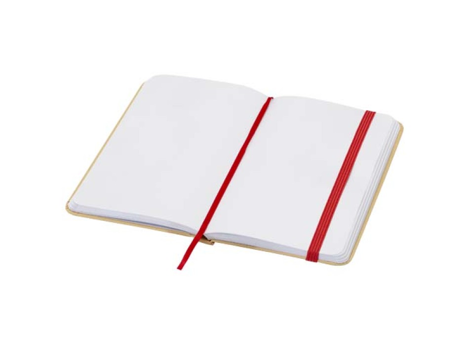 Blocco note formato A6 con copertina rigida in materiale riciclata e pagine bianche Reed
