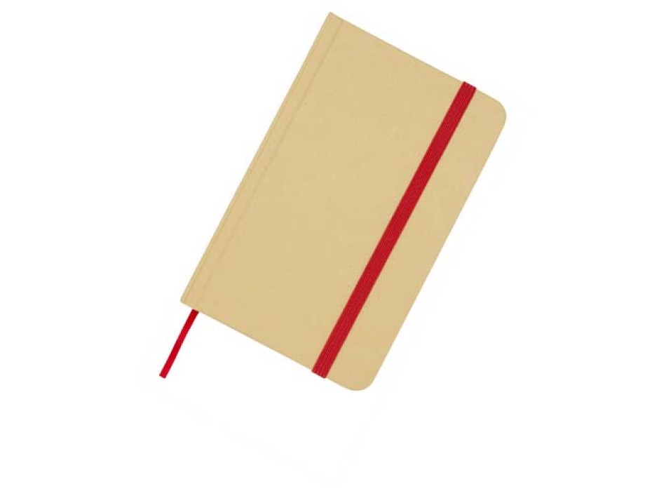 Blocco note formato A6 con copertina rigida in materiale riciclata e pagine bianche Reed