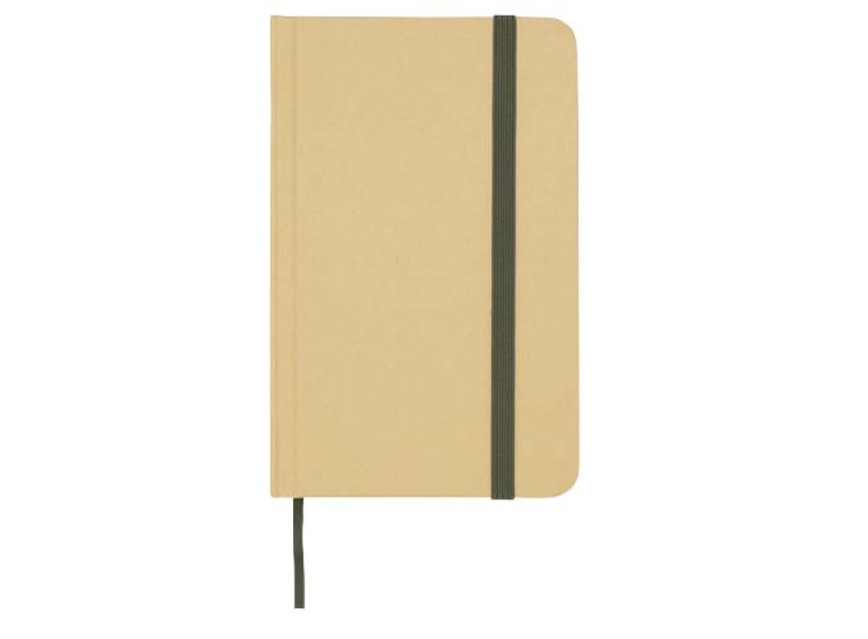 Blocco note formato A6 con copertina rigida in materiale riciclata e pagine bianche Reed