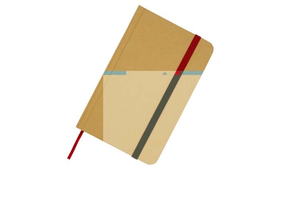 Blocco note formato A6 con copertina rigida in materiale riciclata e pagine bianche Reed