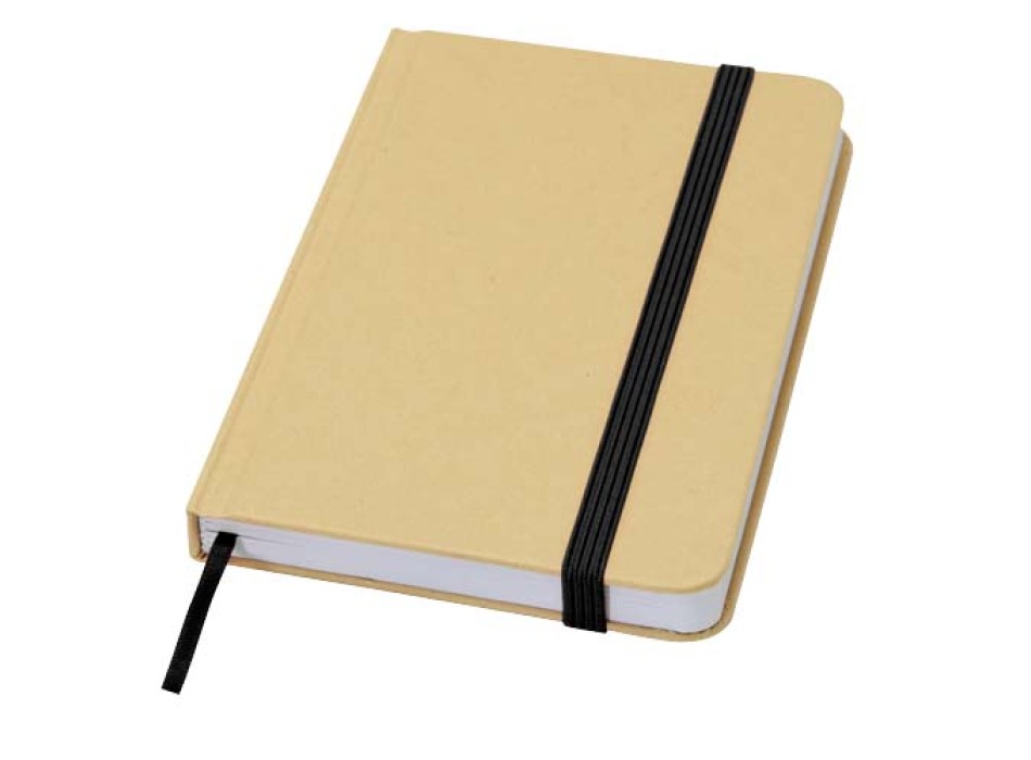 Blocco note formato A6 con copertina rigida in materiale riciclata e pagine bianche Reed