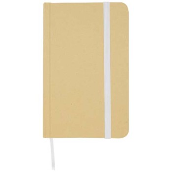 Blocco note formato A6 con copertina rigida in materiale riciclata e pagine bianche Reed