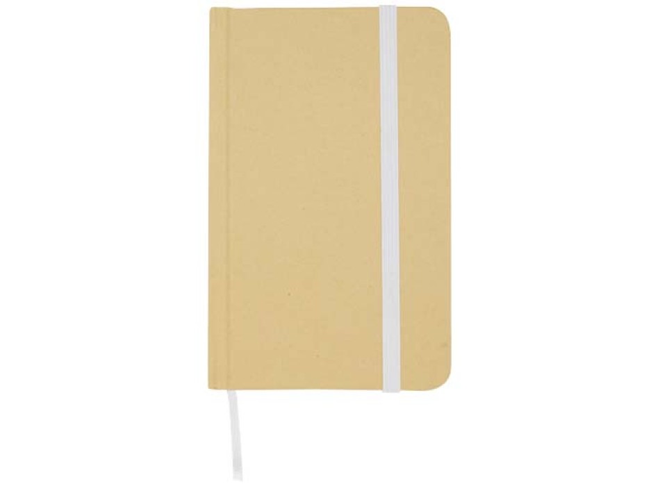 Blocco note formato A6 con copertina rigida in materiale riciclata e pagine bianche Reed