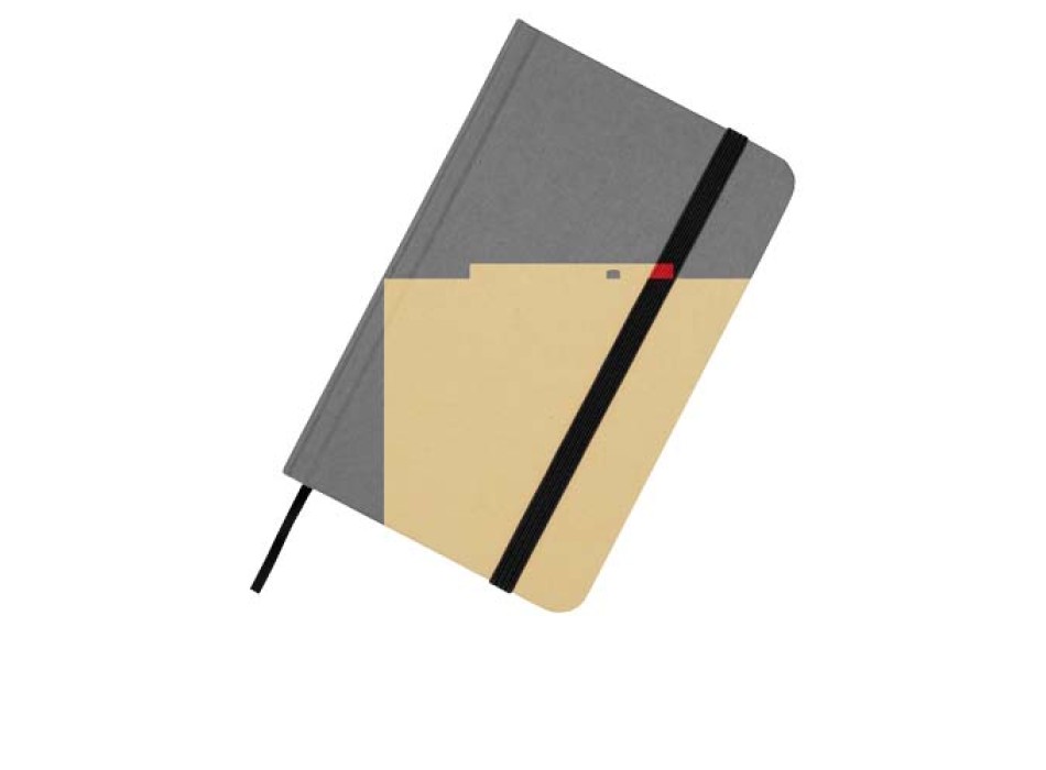 Blocco note formato A6 con copertina rigida in materiale riciclata e pagine bianche Reed