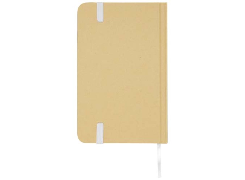 Blocco note formato A6 con copertina rigida in materiale riciclata e pagine bianche Reed