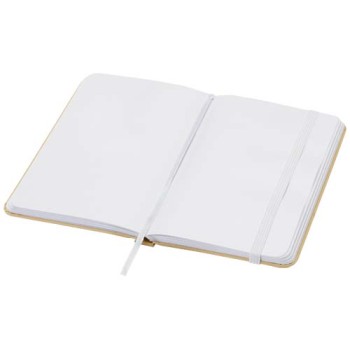 Blocco note formato A6 con copertina rigida in materiale riciclata e pagine bianche Reed
