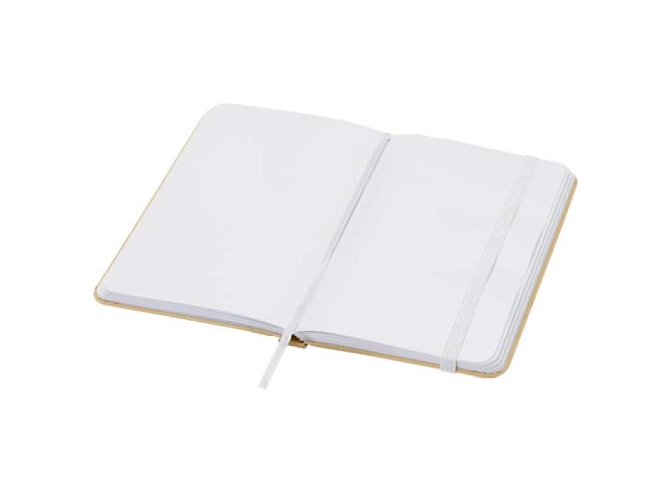 Blocco note formato A6 con copertina rigida in materiale riciclata e pagine bianche Reed