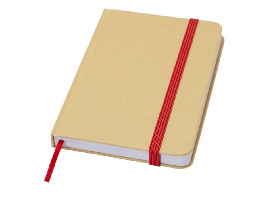 Blocco note formato A6 con copertina rigida in materiale riciclata e pagine bianche Reed