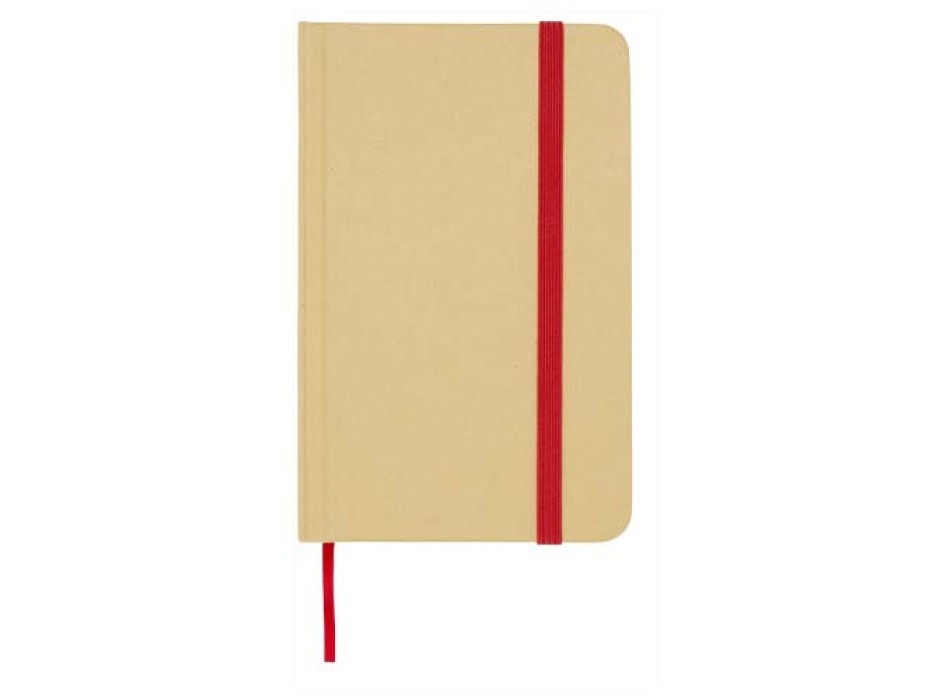 Blocco note formato A6 con copertina rigida in materiale riciclata e pagine bianche Reed