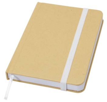 Blocco note formato A6 con copertina rigida in materiale riciclata e pagine bianche Reed
