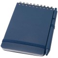 Blocco note formato A6 con copertina rigida in plastica recuperata in prossimità degli oceani e penna a sfera Thalaasa (inchiostro nero)