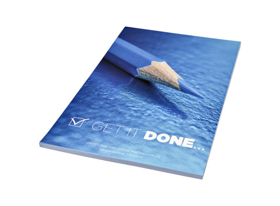 Block notes A5 Desk-Mate® con copertina avvolgente