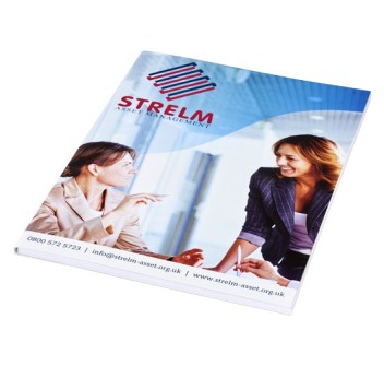 Block notes A5 Desk-Mate® con copertina avvolgente