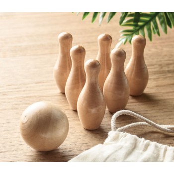 BOLITO - Mini set da bowling in legno di