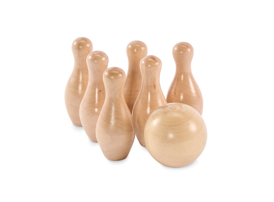 BOLITO - Mini set da bowling in legno di