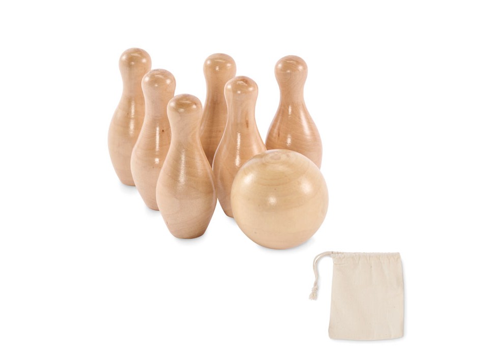 BOLITO - Mini set da bowling in legno di