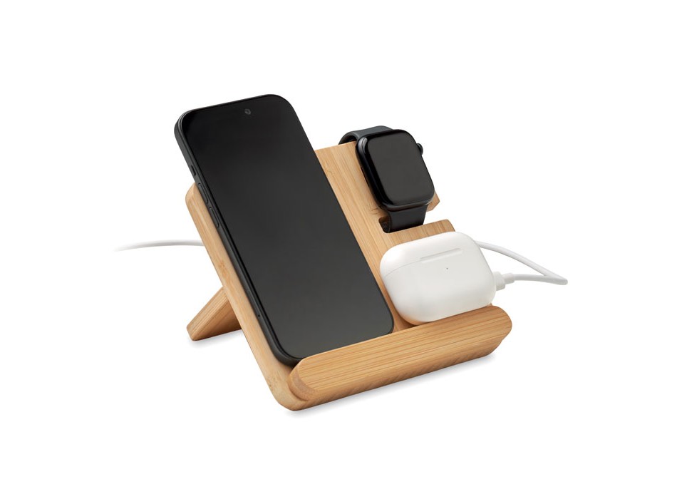 BOOGAR - Caricatore wireless 3 in 1 da 1