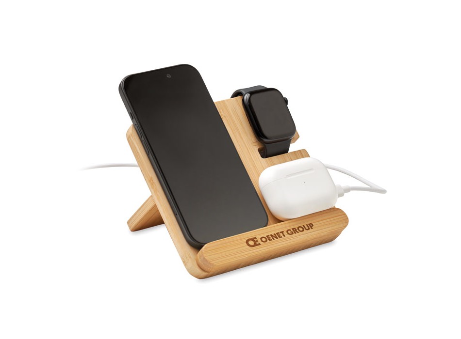 BOOGAR - Caricatore wireless 3 in 1 da 1