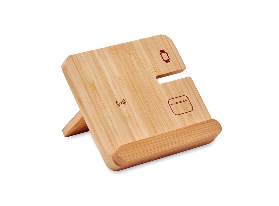 BOOGAR - Caricatore wireless 3 in 1 da 15 W