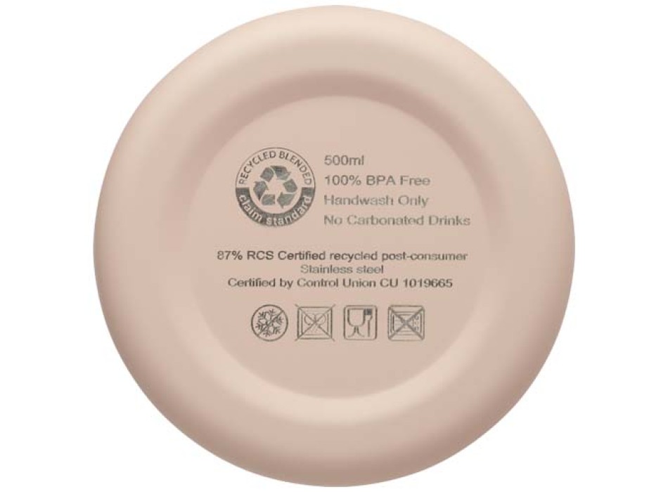 Borraccia con isolamento sottovuoto in rame certificata RCS da 500 ml Spring
