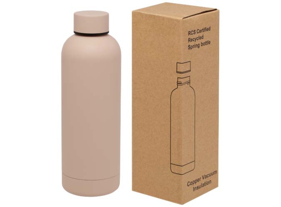 Borraccia con isolamento sottovuoto in rame certificata RCS da 500 ml Spring