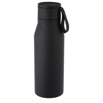 Borraccia in acciaio inossidabile da 500 ml con isolamento sottovuoto in rame, coperchio e cinturino in finta pelle Ljungan